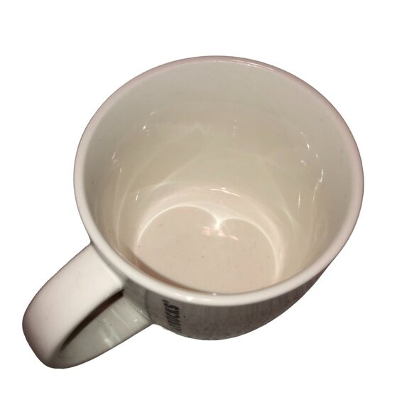 STARBUCKS HOLIDAY COFFEE TEA JOYFUL 14 FL OZ 3.75" TALL 2011 WHITE - Picture 4 of 5